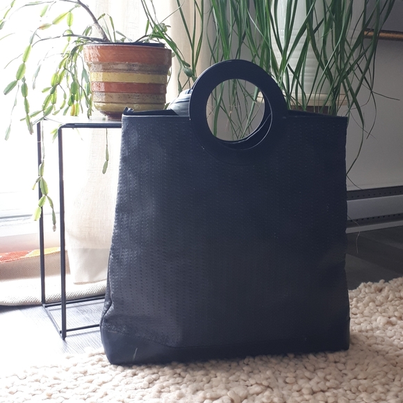 Vintage | Round Handle Tote Bag - Picture 4 of 16